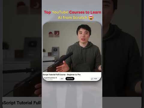 Top YouTube Courses to Learn AI from Scratch | CS50 AI & JS Tutorials #shorts #ai #python