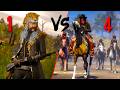 Fighting VS 4 Griefers In Red Dead Online