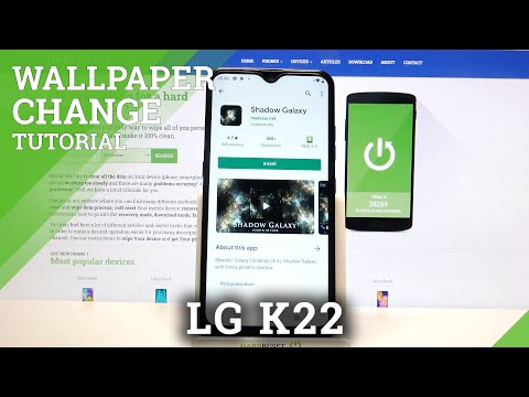 How to Download Galaxy Wallpaper on LG K22 – Apply Galaxy Keyboard
