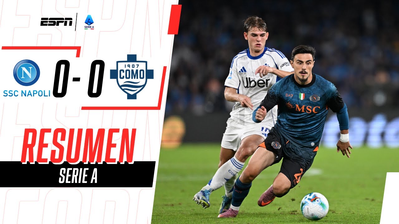 LOS NAPOLITANOS NO PUDIERON CON EL COMO EN EL DIEGO ARMANDO MARADONA | Napoli 0-0 Como | RESUMEN