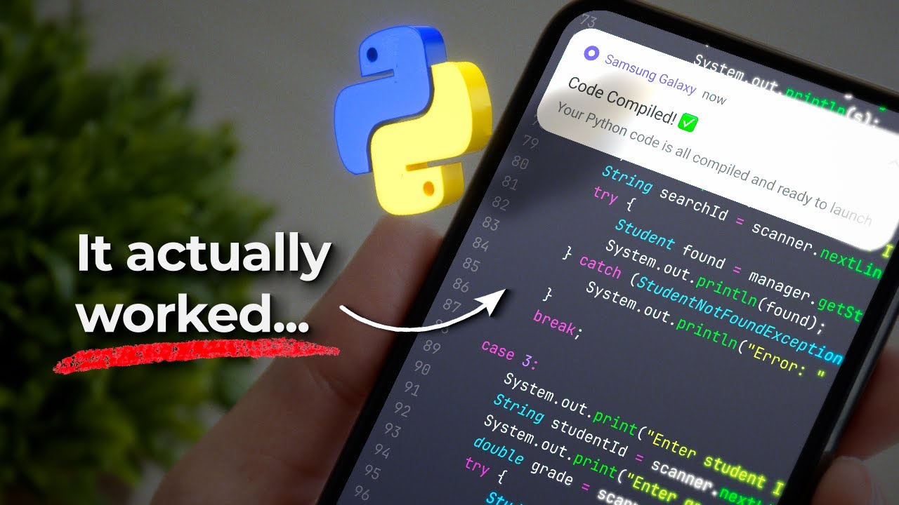 Programming on a Smartphone for 7 Days... Actually Works?