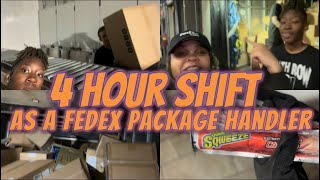 what it’s like working as a FEDEX PACKAGE HANDLER📦*inside scoop*