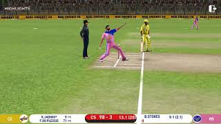 A LOW SCORING THRILLER | CSK MATCH 11 HIGHLIGHTS CSKVRR | IPL 2020 ON MOBILE | REAL CRICKET 20