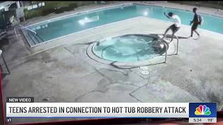 Teens arrested in connection with hot tub robbery attack