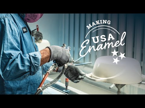 Making USA Enamel - YouTube