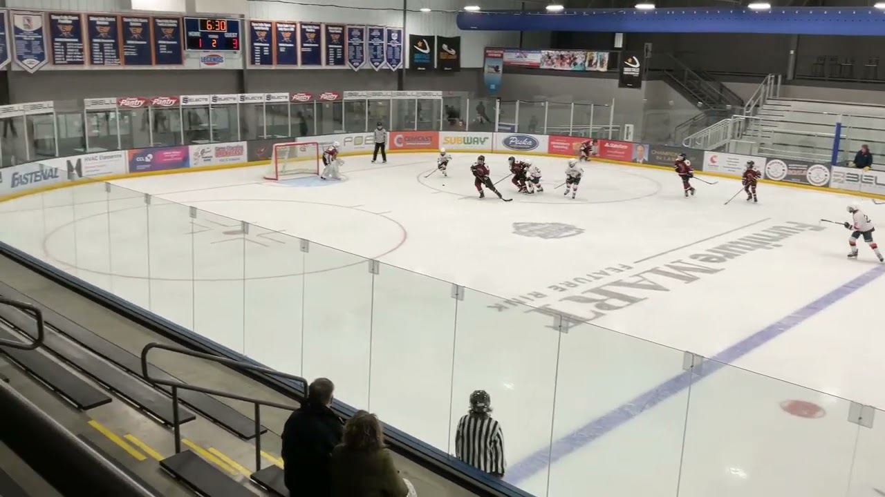 Game 22 Fairmont 3-2: Lionel scores with an assist from Jaxsen