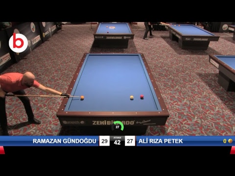 RAMAZAN GÜNDOĞDU & ALİ RIZA PETEK Bilardo Maçı - 2019 TÜRKİYE KUPASI 1. ETAP ERKEKLER-3.ÖN ELEME