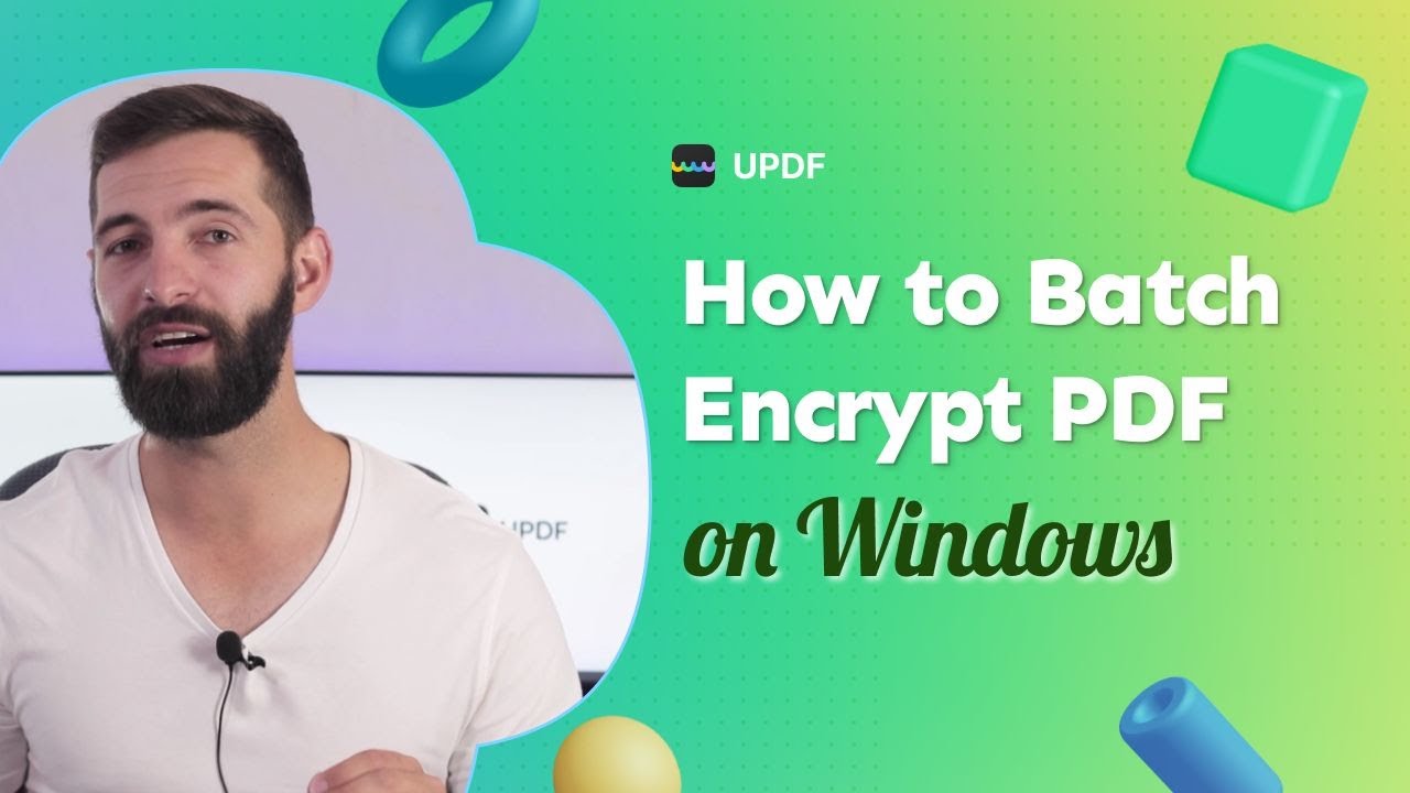 How to Batch Encrypt PDF on Windows?