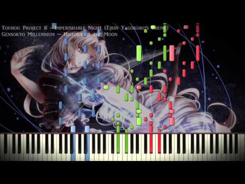 [Synthesia Piano] Touhou 8 - Gensokyo Millennium ~ History of the Moon - Duet