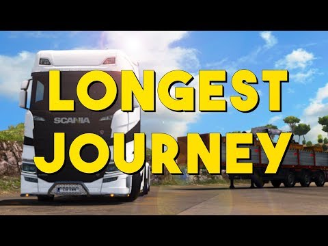 Euro Truck Simulator 2 Longest Journey Timelapse | Aberdeen-Catania (Italia DLC)
