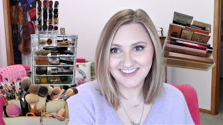 Makeup Vanity Organization and My Current Monthly Makeup