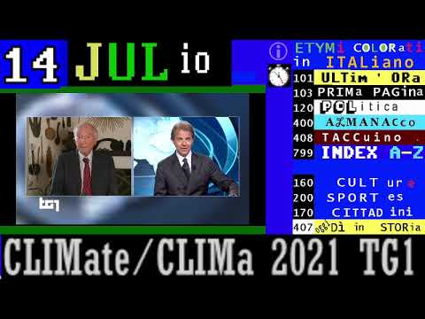 §.2/** TG1 SERA 14 lug. 2021 accordi EU sul clima - commento di Piero Angela