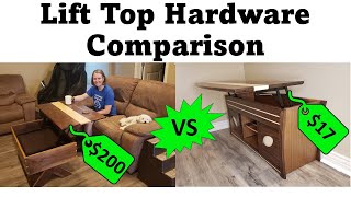 $17 vs $200 Coffee Table Lift Top Mechanism Review! Is there a good 3rd option