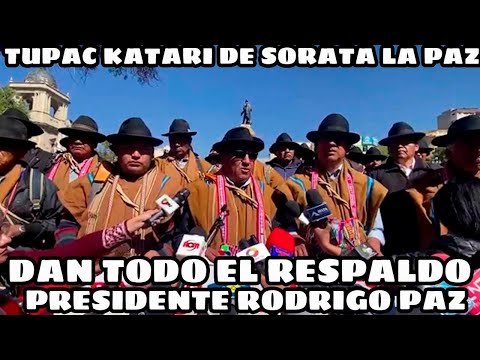 FEDERACIÓN DE TUPAC KATARI DE SORATA LA PAZ PIDE TUTISTAS RECONOCER EL TRIUNFO DE RODRIGO PAZ Y LARA