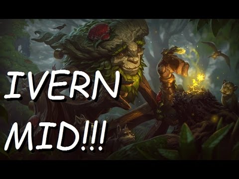 IVERN MID (Candy King Ivern Skin) Gameplay - League of Legends