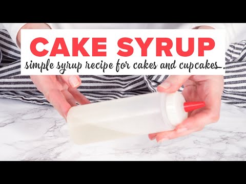 Cake syrup