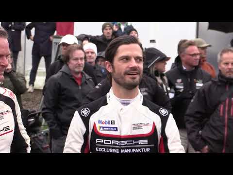 Princess Sofia of Sweden with kids at Mantorp Pace Track