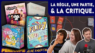 [ FLIP 7 - FASHION POLICE - THINGS  IN RINGS - TAILORMASTER  ] - Règles, les parties et nos avis !