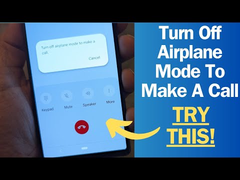 Turn Off Airplane Mode To Make A Call - Try This After Cleaning Sim