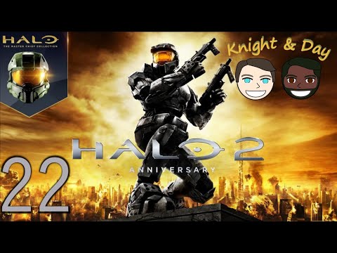 Let's Play Halo 2 Anniversary Co-op Campaign Blind Part 22 - Get To The Forerunner Ship!