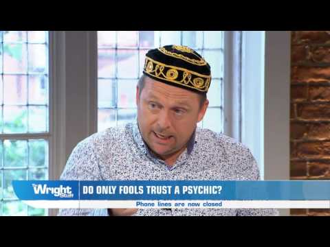 Comedian Tom Binns becomes Ian D Montfort to do psychic reading for Matthew... #WrightStuff