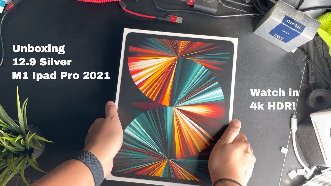 The New 12.9 Silver M1 iPad Pro 2021 unboxing and impressions in 4K HDR