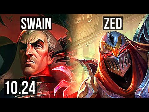 SWAIN vs ZED (MID) | 10/0/6, Quadra, Legendary, 1.4M mastery, 400+ games | NA Diamond | v10.24