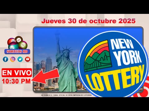 New York Lottery en vivo │Jueves 30 de octubre 2025 - 10:30 PM #loteriasdominicanas