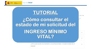 COMO CONSULTAR EL ESTADO DE MI SOLICITUD IMV