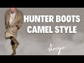 Hunter Boots Camel Style