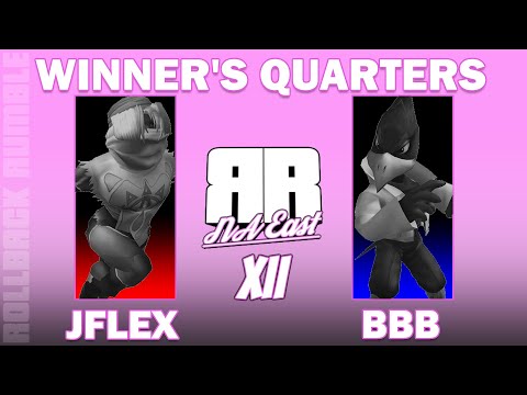JFlex (Sheik) vs BBB (Falco) | Winner's Quarters | Rollback Rumble: NA East 12