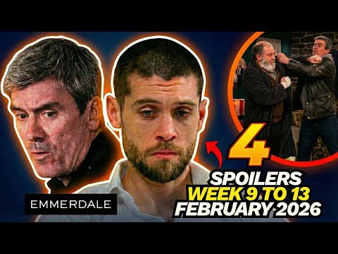 4 Emmerdale spoilers for next Week 9th and 13th February 2026