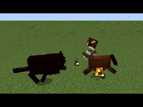 😛 HELL HOUND Vs HUNTRESS - BATTLE - Minecraft