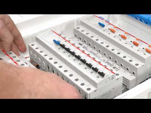 Anbau Phasenschiene an 4-poligen FI und MCB | Anleitung