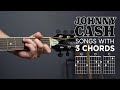Play 5 Johnny Cash songs with EASY chords