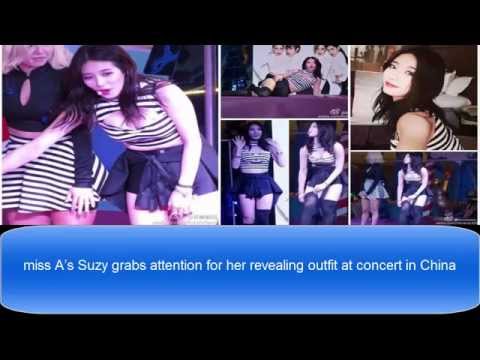 miss A’s Suzy grabs attention for her revealing outfit at concert in China