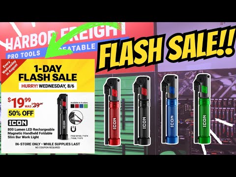 Harbor Freight Flash Sale! ICON Flash Light 50% OFF!! #automobile #harborfreight #diy #tools