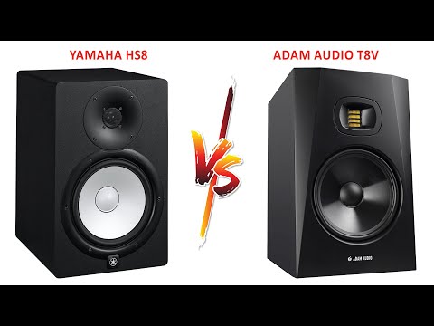 Yamaha HS8 VS Adam Audio T8V [ Best Audio Studio Monitors for Mixing ] Comparison & Review