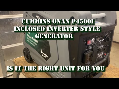ONAN CUMMINS P4500i generator - unboxing and thoughts