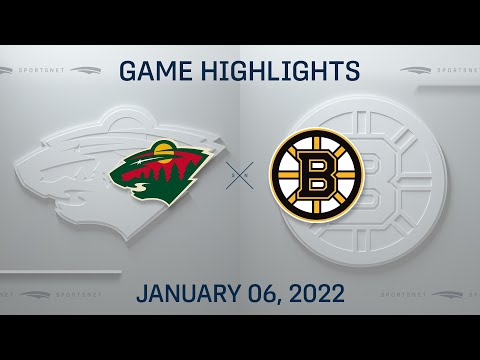 NHL Highlights | Wild vs. Bruins - Jan. 6, 2022