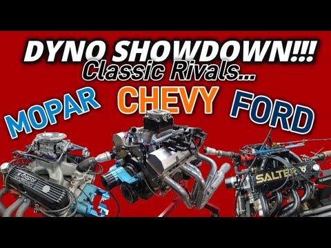 Chevy vs Mopar vs Ford Dyno Smallblock Showdown!!! Presenting Race Engine Challenge Classic Rivals