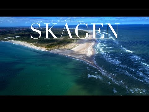 SKAGEN, Denmark - where the Baltic meets the North Sea (drone, 4K)