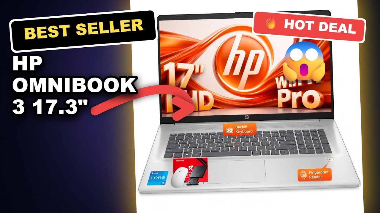 HP OmniBook 3 17.3" Honest Review: Is This Big-Screen Copilot+ PC Worth It? review video