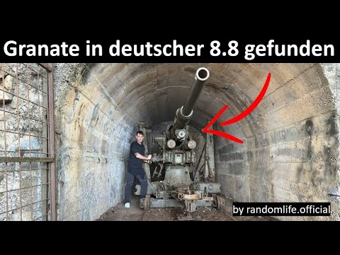 Abandoned German anti-aircraft gun "88" found in a mountain!