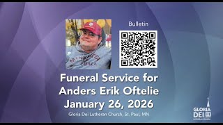 Funeral for Anders Oftelie
