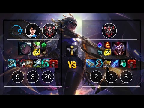 DFM Gaeng Senna vs Shaco Sup - KR Patch 10.12