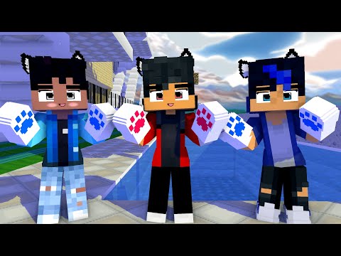 PAW DANCE CHICKEN WING SUPER IDOL HANDSOME BOYS PIERCE, AARON & EIN - MINECRAFT ANIMATION #shorts