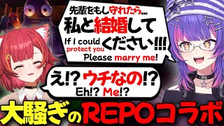 【ぶいすぽEN和訳】ゲーム中につな先輩に求婚して振られるリコ達の大騒ぎREPOコラボ【ソラリリコ/美暮ナリン/青月レミア/如月れん/猫汰つな/兎咲ミミ/ぶいすぽ切り抜き】