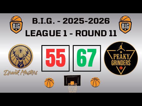 Drunk Masters 55-67 Peaky Grinders (Round11-League1-17/01/2026)