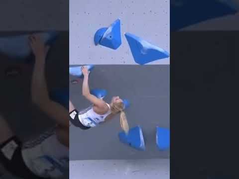 She became the first athlete ever to sweep the women’s Boulder World Cup season!